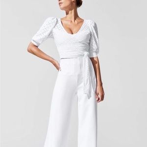 Celestine Eyelet Puff Sleeve Top